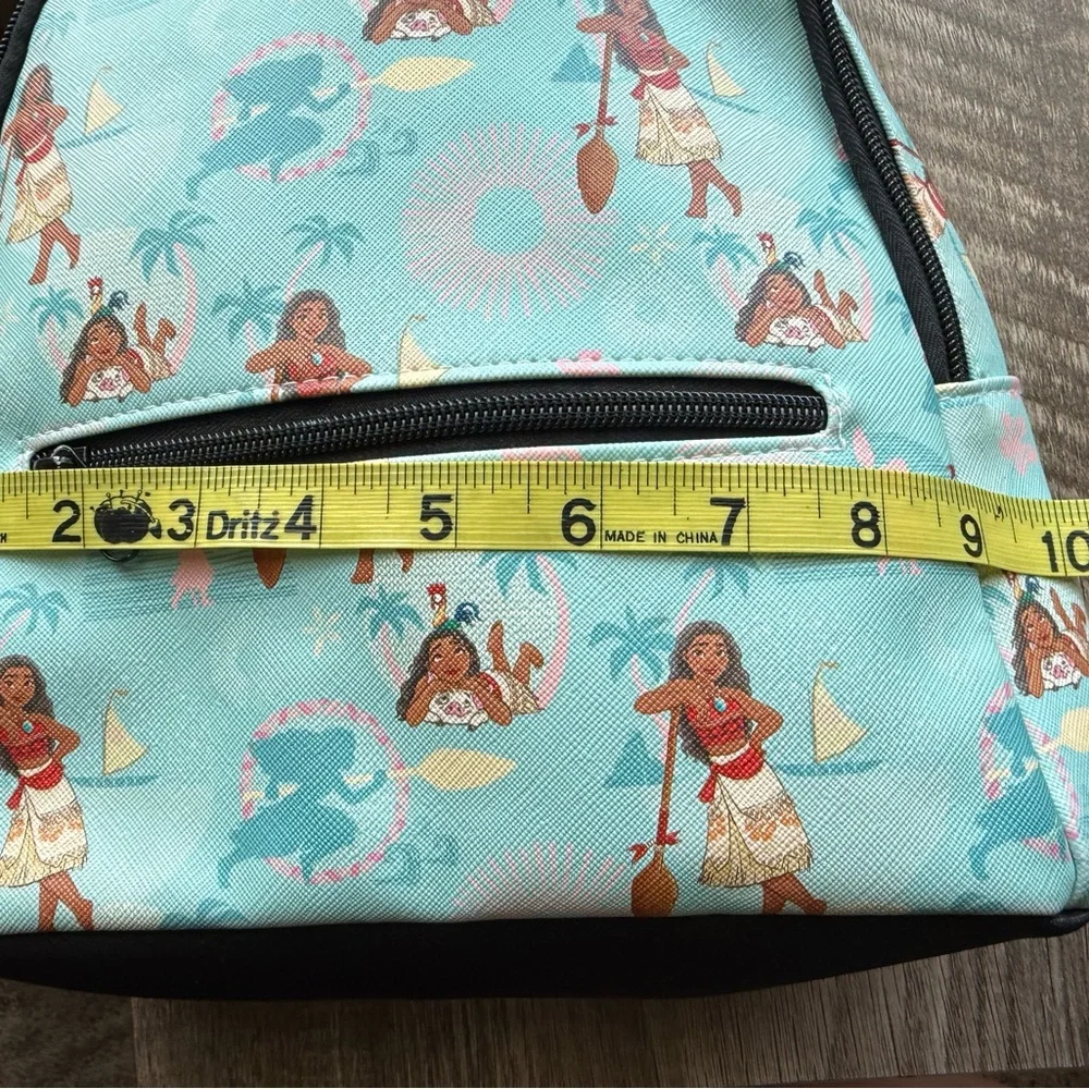 Disney Princess Mini  Moana Blue/Black 10” Kids Backpack - Picture 6 of 9